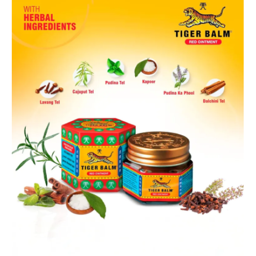 Бальзам Тайгер Балм червоний, 21 грам, Tiger Balm